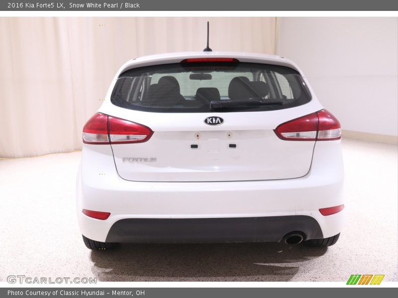 Snow White Pearl / Black 2016 Kia Forte5 LX