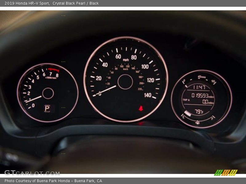 Crystal Black Pearl / Black 2019 Honda HR-V Sport