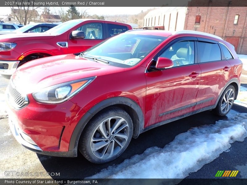 Crimson Red / Charcoal 2017 Kia Niro Touring Hybrid