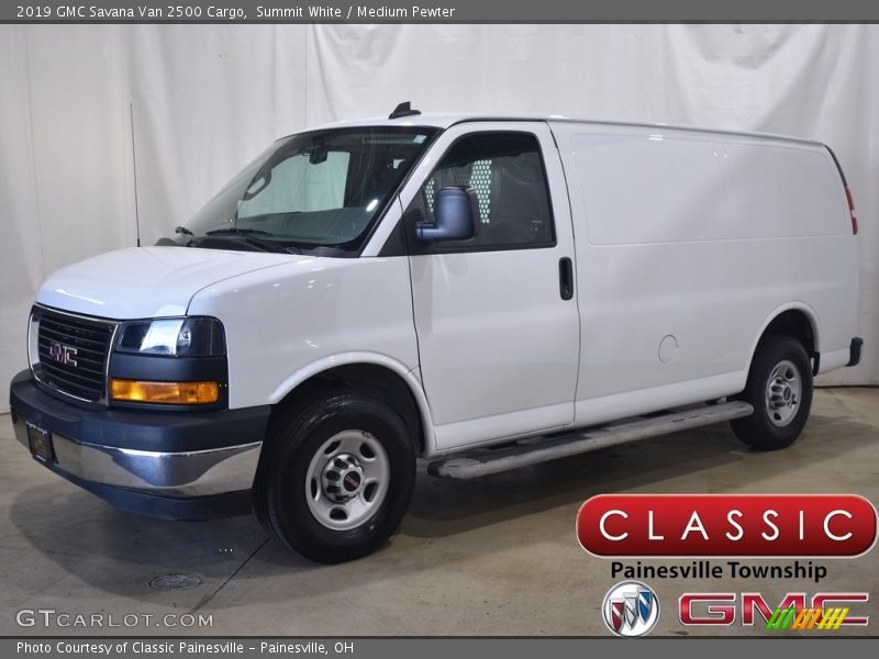 Summit White / Medium Pewter 2019 GMC Savana Van 2500 Cargo