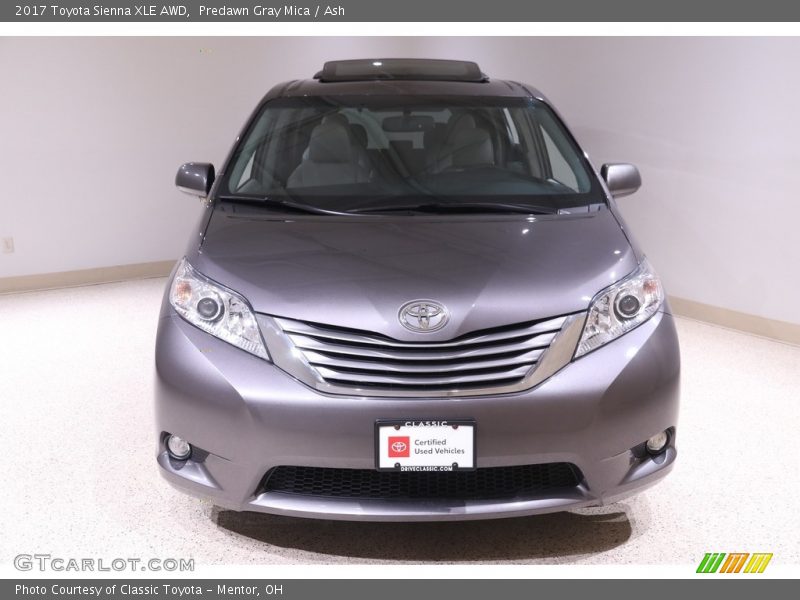 Predawn Gray Mica / Ash 2017 Toyota Sienna XLE AWD