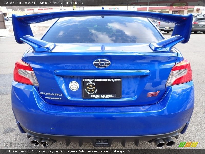 WR Blue Pearl / Carbon Black 2018 Subaru WRX STI