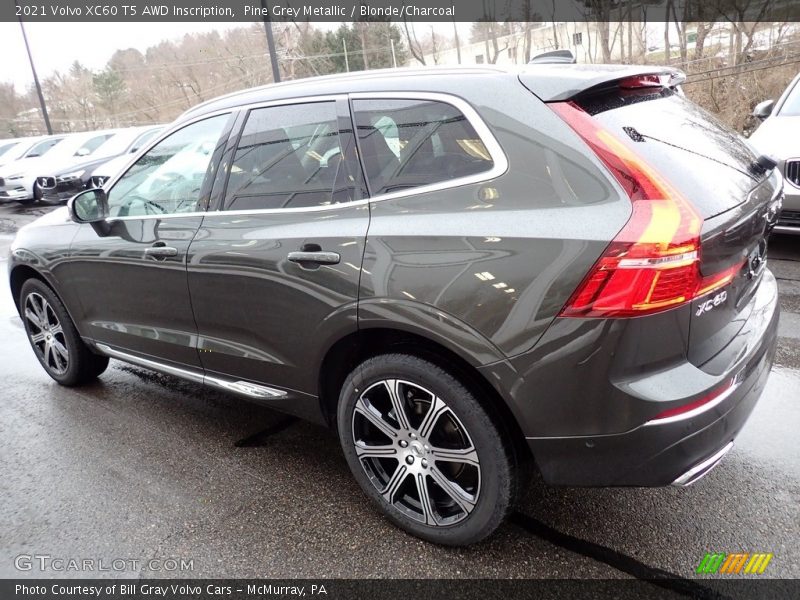 Pine Grey Metallic / Blonde/Charcoal 2021 Volvo XC60 T5 AWD Inscription
