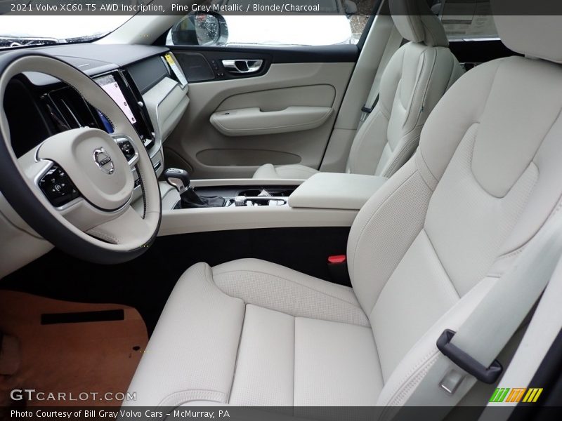 Pine Grey Metallic / Blonde/Charcoal 2021 Volvo XC60 T5 AWD Inscription
