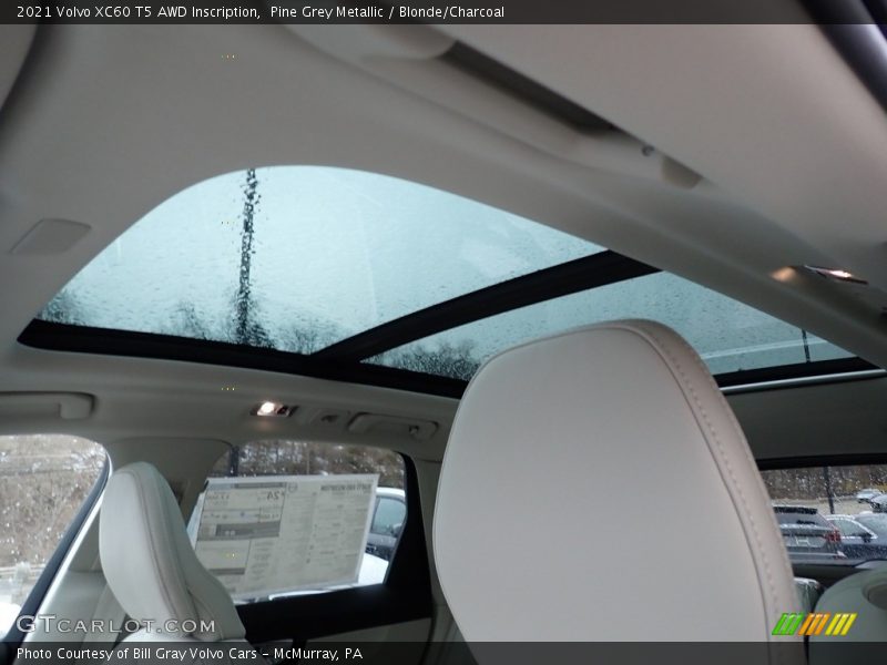 Pine Grey Metallic / Blonde/Charcoal 2021 Volvo XC60 T5 AWD Inscription