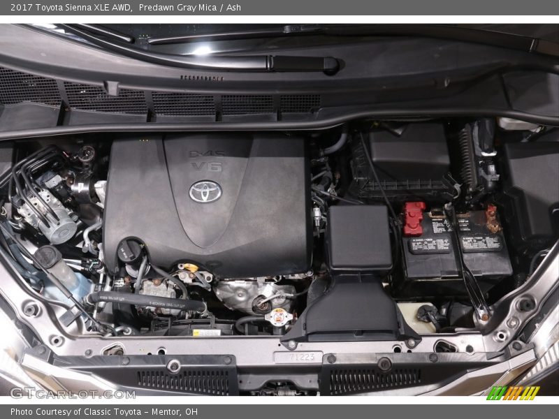 Predawn Gray Mica / Ash 2017 Toyota Sienna XLE AWD