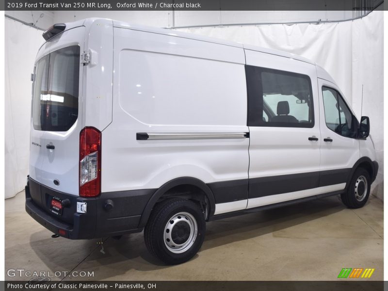 Oxford White / Charcoal black 2019 Ford Transit Van 250 MR Long