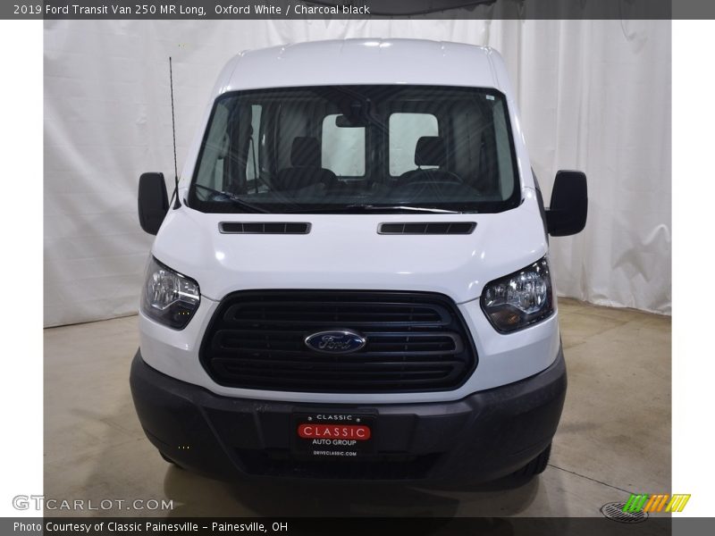 Oxford White / Charcoal black 2019 Ford Transit Van 250 MR Long