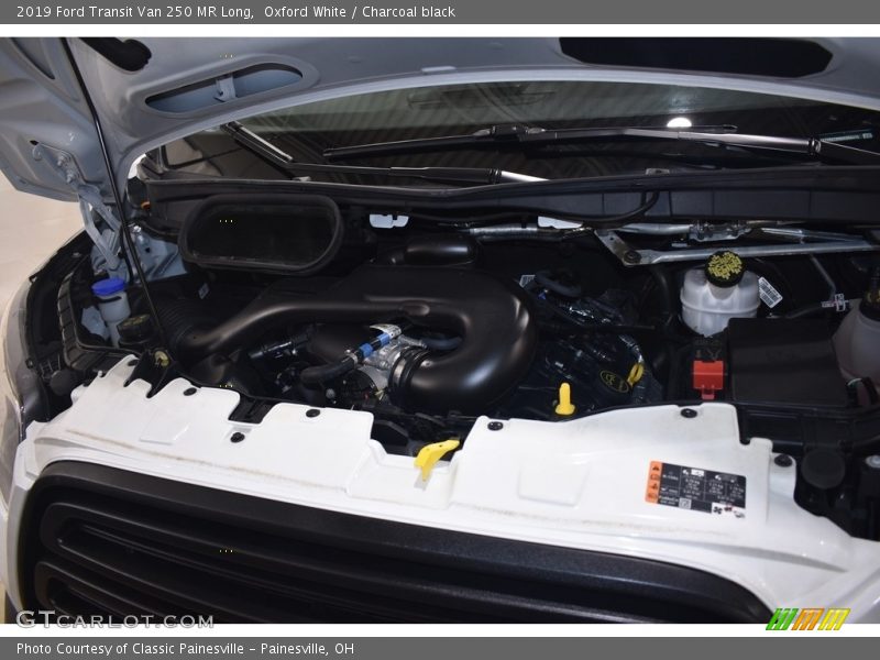 Oxford White / Charcoal black 2019 Ford Transit Van 250 MR Long