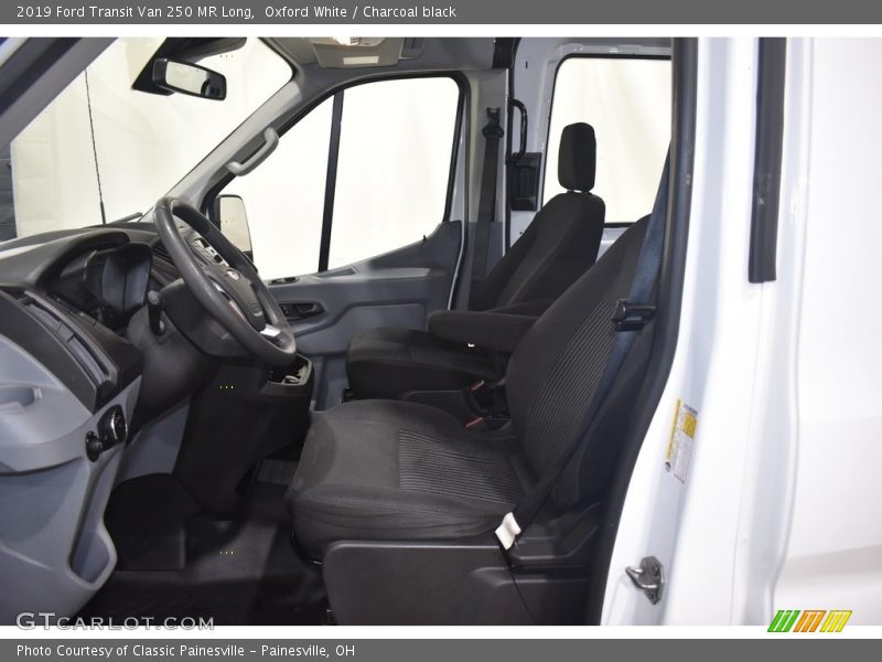 Oxford White / Charcoal black 2019 Ford Transit Van 250 MR Long
