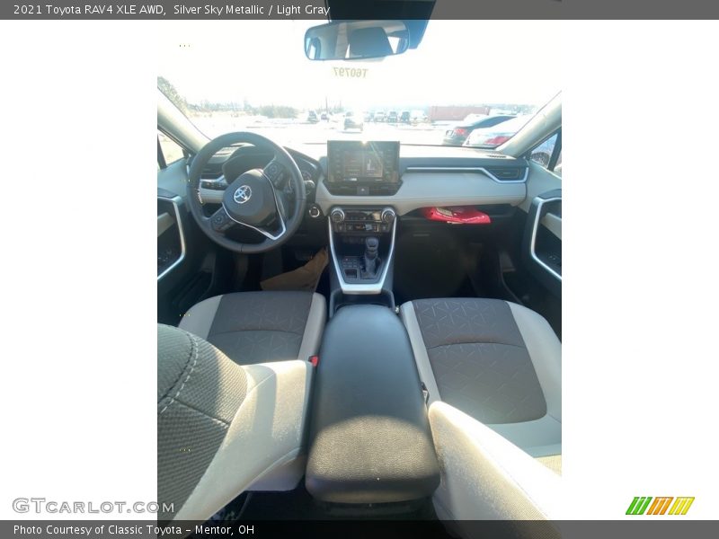 Silver Sky Metallic / Light Gray 2021 Toyota RAV4 XLE AWD