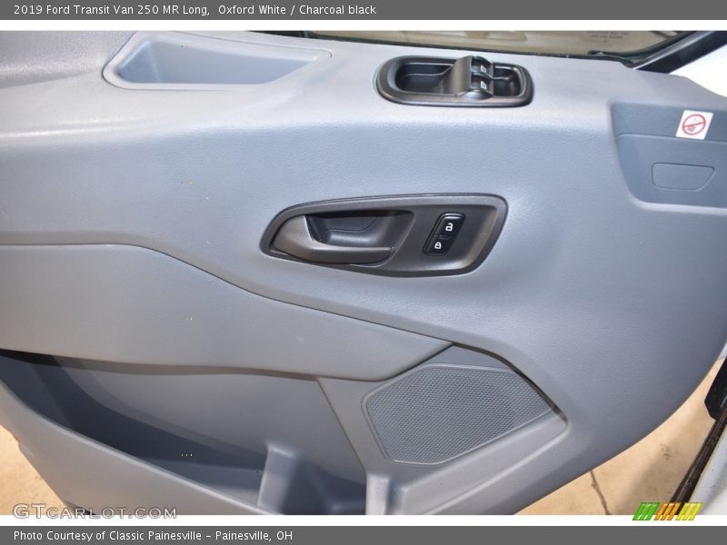Oxford White / Charcoal black 2019 Ford Transit Van 250 MR Long