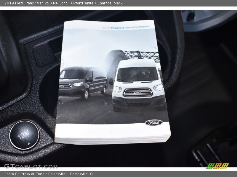 Oxford White / Charcoal black 2019 Ford Transit Van 250 MR Long