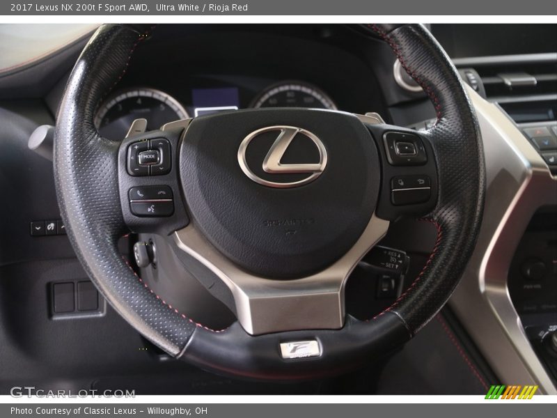 Ultra White / Rioja Red 2017 Lexus NX 200t F Sport AWD