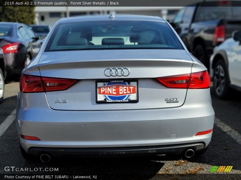 Florett Silver Metallic / Black 2016 Audi A3 2.0 Premium quattro