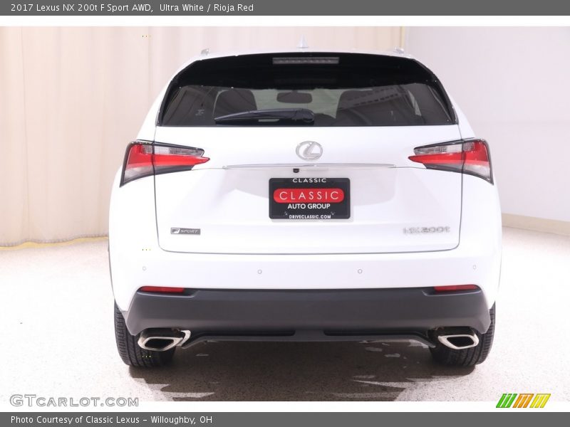Ultra White / Rioja Red 2017 Lexus NX 200t F Sport AWD