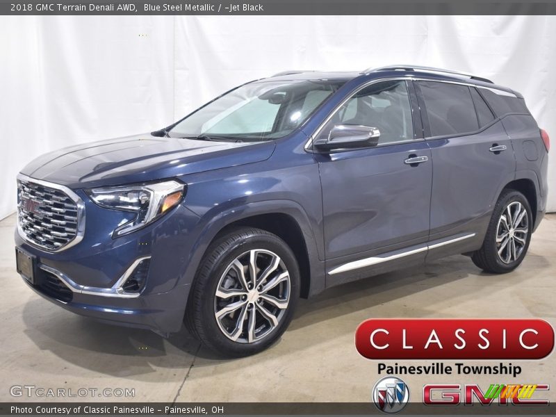 Blue Steel Metallic / ­Jet Black 2018 GMC Terrain Denali AWD