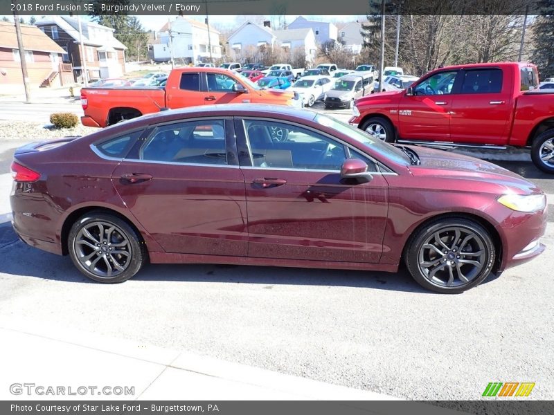 Burgundy Velvet / Ebony 2018 Ford Fusion SE
