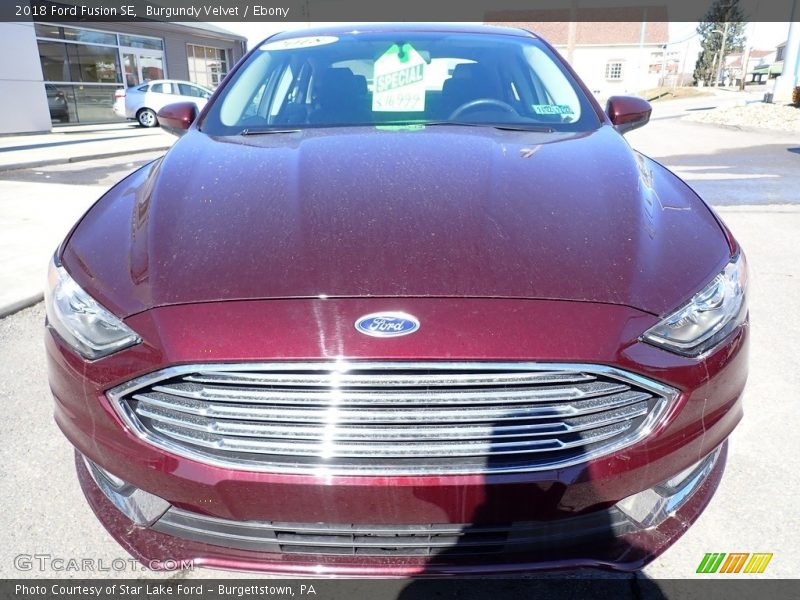 Burgundy Velvet / Ebony 2018 Ford Fusion SE