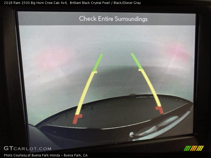 Brilliant Black Crystal Pearl / Black/Diesel Gray 2018 Ram 1500 Big Horn Crew Cab 4x4