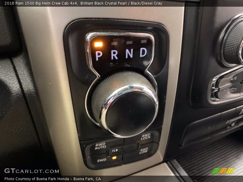 Brilliant Black Crystal Pearl / Black/Diesel Gray 2018 Ram 1500 Big Horn Crew Cab 4x4