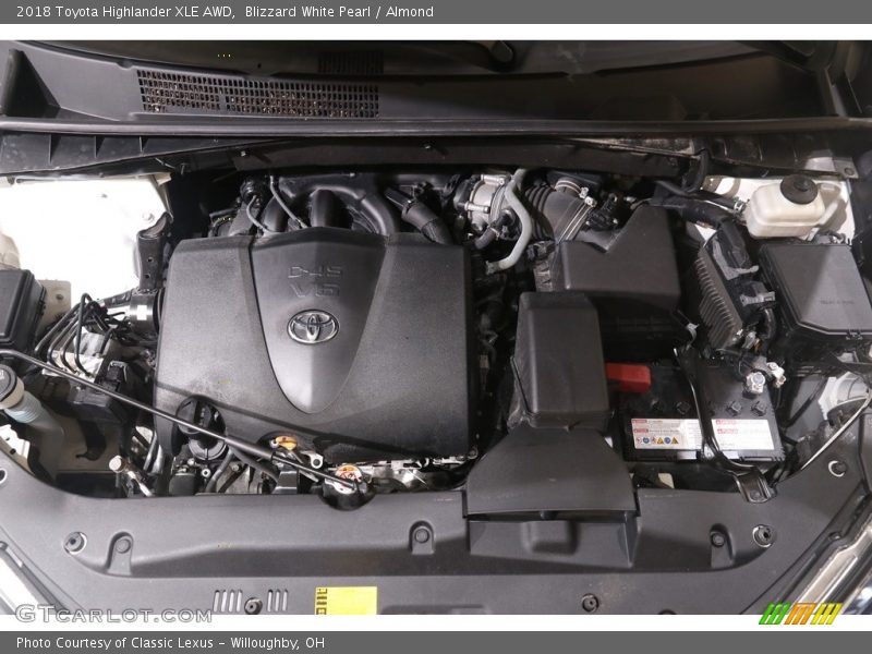 Blizzard White Pearl / Almond 2018 Toyota Highlander XLE AWD
