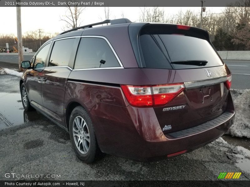 Dark Cherry Pearl / Beige 2011 Honda Odyssey EX-L