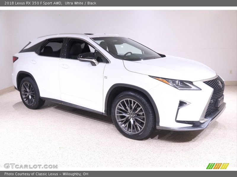 Ultra White / Black 2018 Lexus RX 350 F Sport AWD