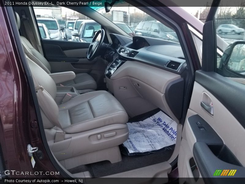 Dark Cherry Pearl / Beige 2011 Honda Odyssey EX-L