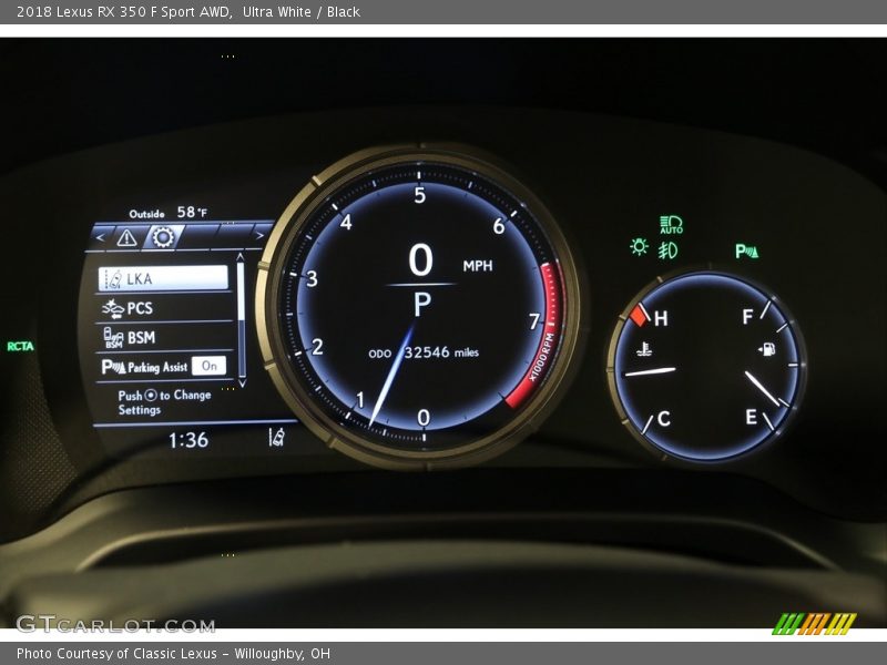 Ultra White / Black 2018 Lexus RX 350 F Sport AWD