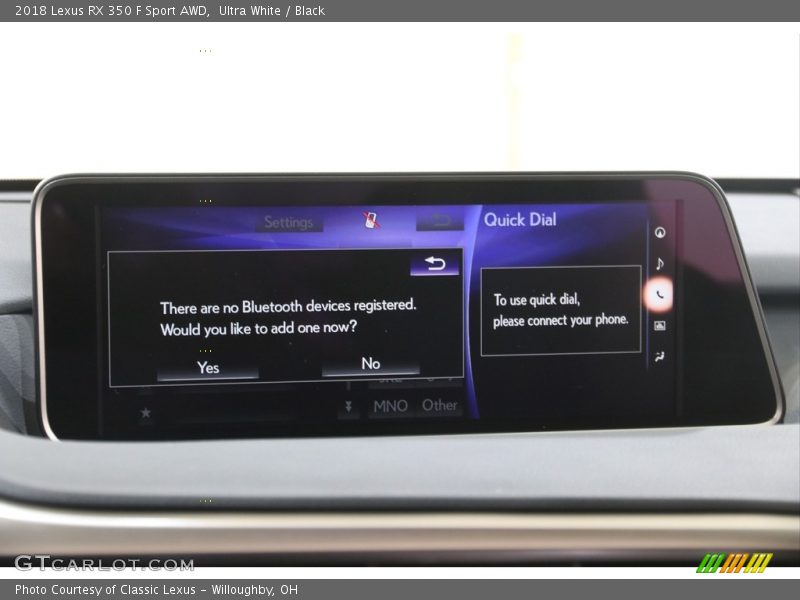 Ultra White / Black 2018 Lexus RX 350 F Sport AWD