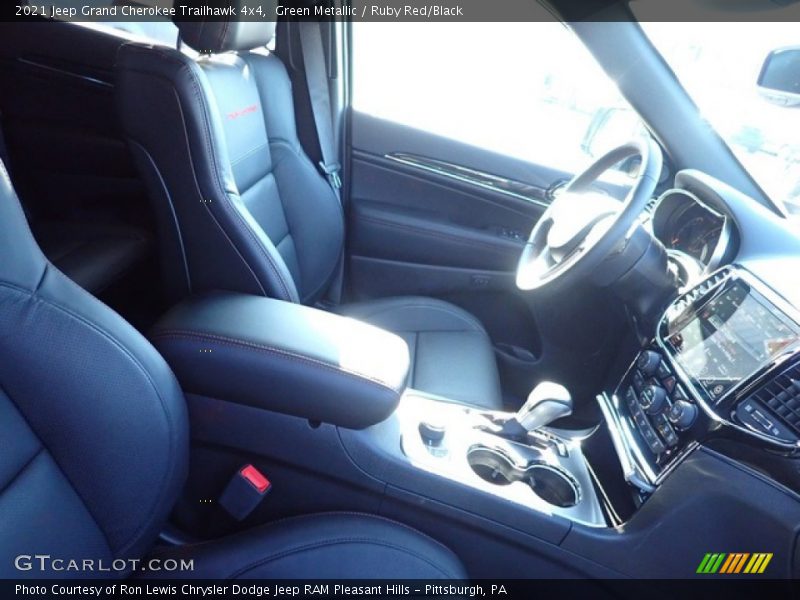 Green Metallic / Ruby Red/Black 2021 Jeep Grand Cherokee Trailhawk 4x4
