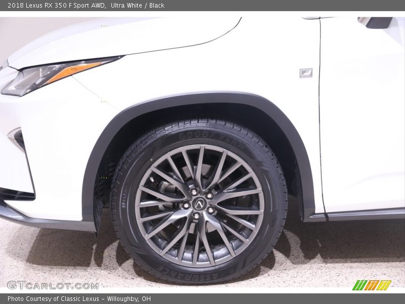 Ultra White / Black 2018 Lexus RX 350 F Sport AWD