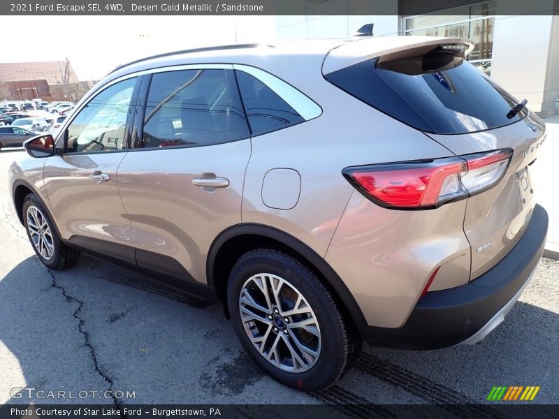 Desert Gold Metallic / Sandstone 2021 Ford Escape SEL 4WD