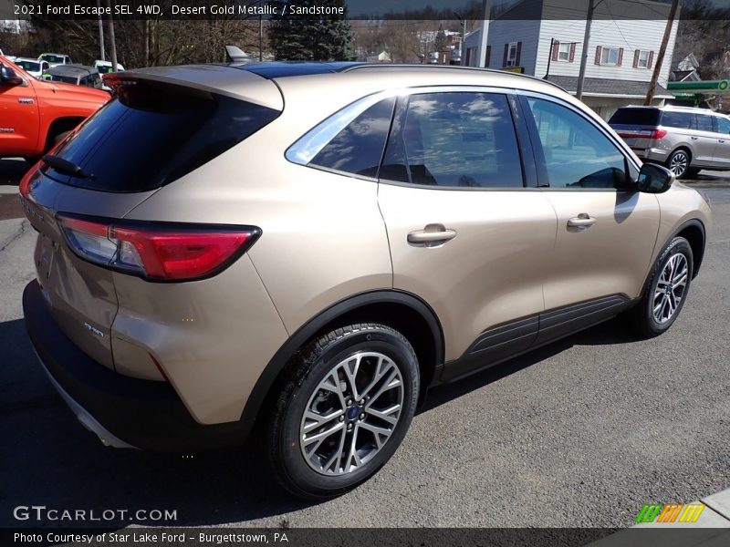 Desert Gold Metallic / Sandstone 2021 Ford Escape SEL 4WD