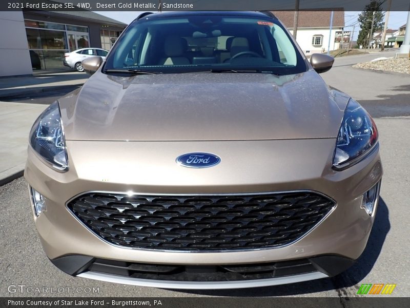 Desert Gold Metallic / Sandstone 2021 Ford Escape SEL 4WD