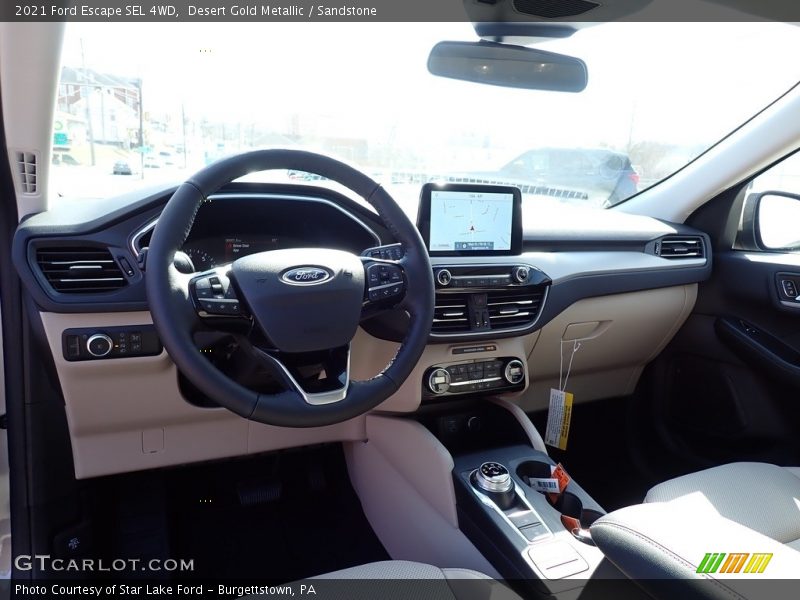 Desert Gold Metallic / Sandstone 2021 Ford Escape SEL 4WD