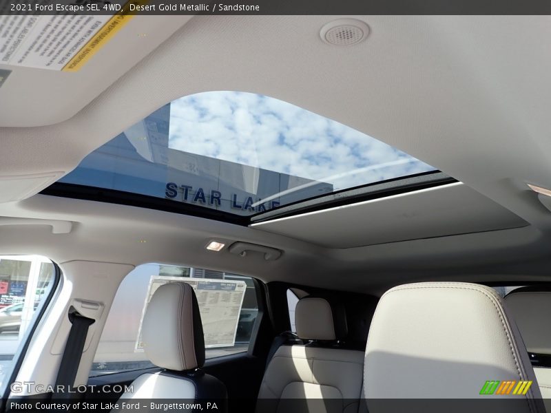 Desert Gold Metallic / Sandstone 2021 Ford Escape SEL 4WD