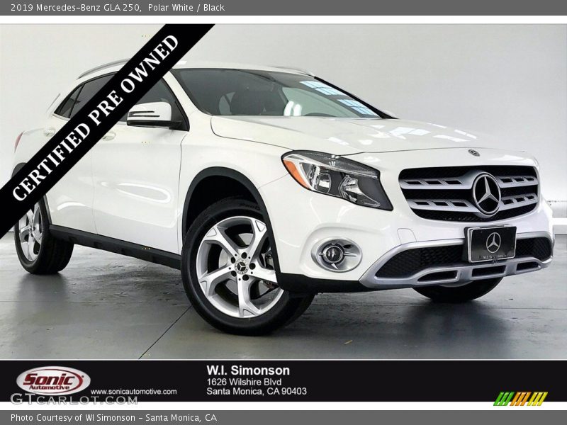Polar White / Black 2019 Mercedes-Benz GLA 250