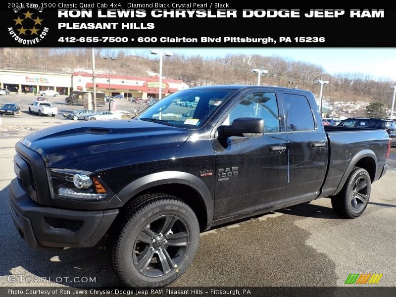 Diamond Black Crystal Pearl / Black 2021 Ram 1500 Classic Quad Cab 4x4