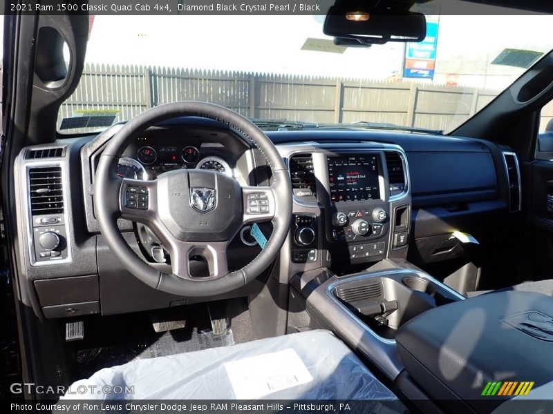 Diamond Black Crystal Pearl / Black 2021 Ram 1500 Classic Quad Cab 4x4