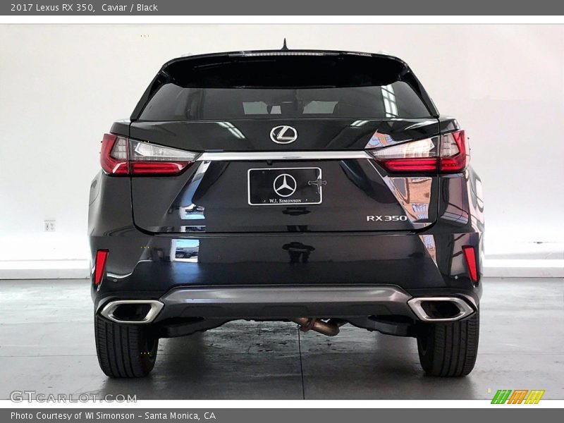 Caviar / Black 2017 Lexus RX 350