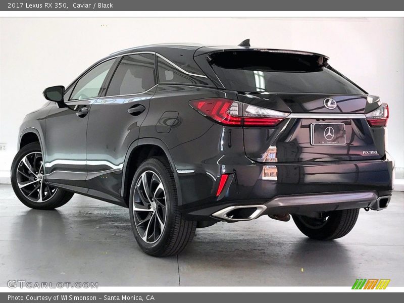 Caviar / Black 2017 Lexus RX 350