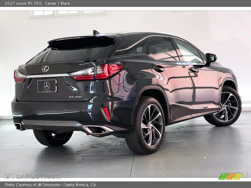 Caviar / Black 2017 Lexus RX 350