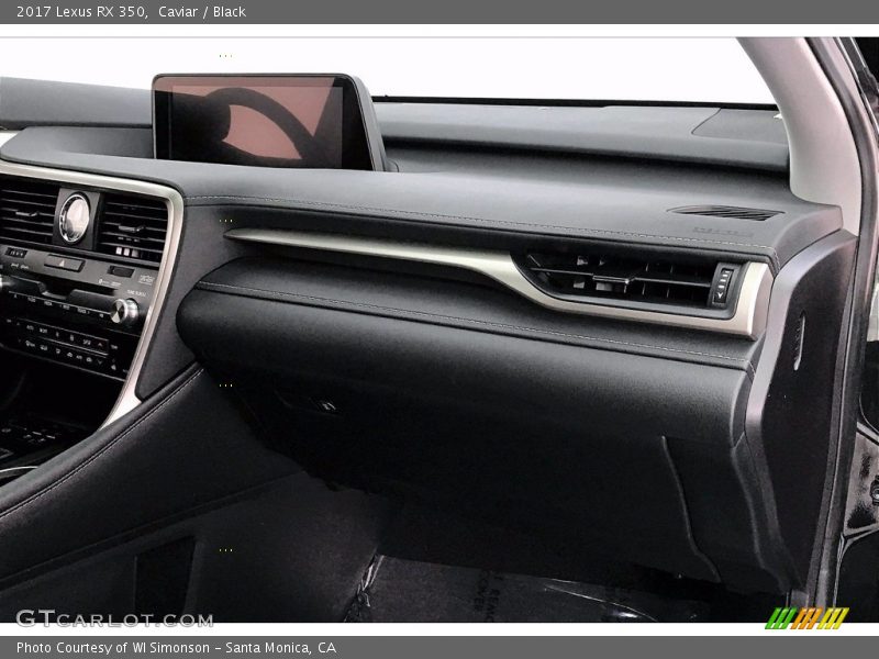 Dashboard of 2017 RX 350