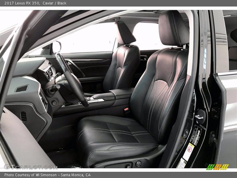 Front Seat of 2017 RX 350