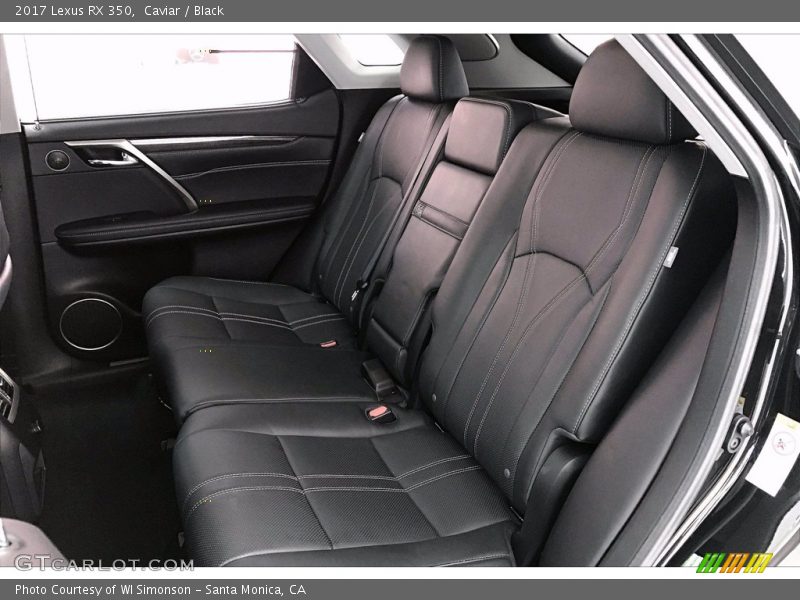 Rear Seat of 2017 RX 350