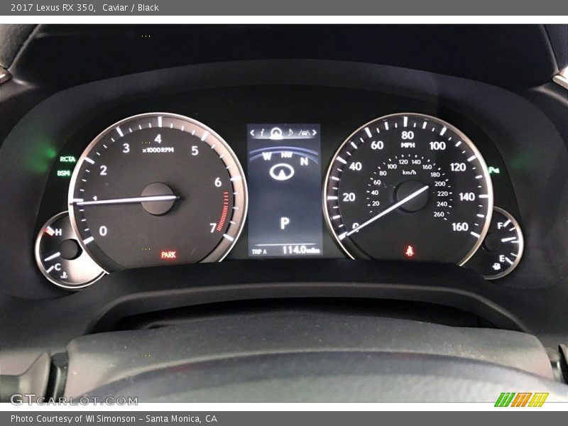  2017 RX 350 350 Gauges