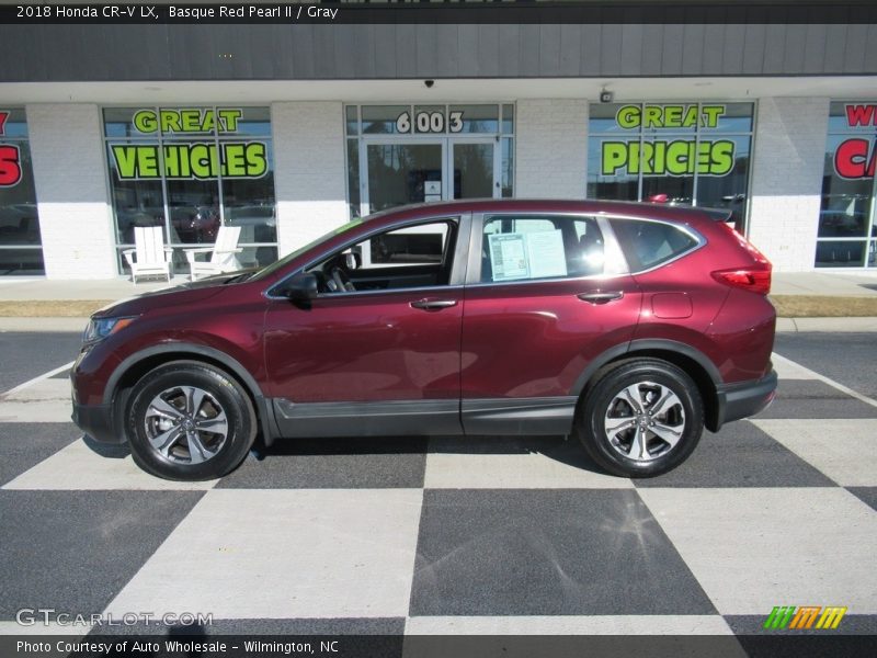 Basque Red Pearl II / Gray 2018 Honda CR-V LX