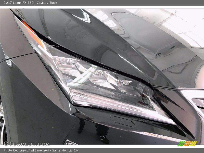 Caviar / Black 2017 Lexus RX 350